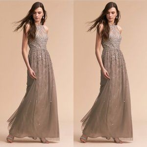 BHLDN Light Grey Ginny Dress